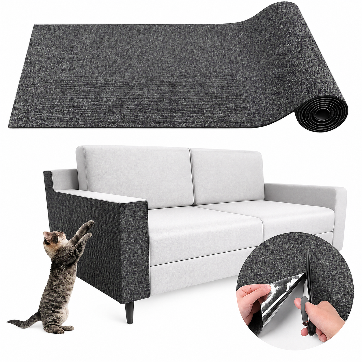 Rascador Adhesivo para Gato Grande