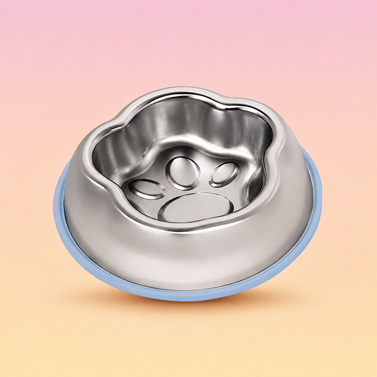 Comedero Huella Acero Inox Borde Antideslizante Premium