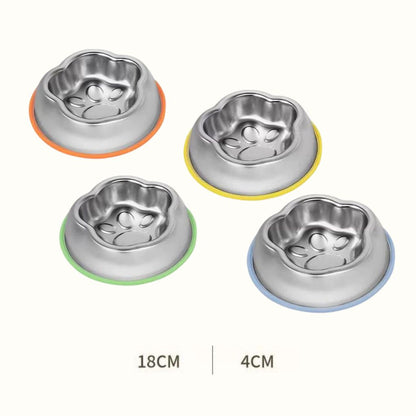 Comedero Huella Acero Inox Borde Antideslizante Premium
