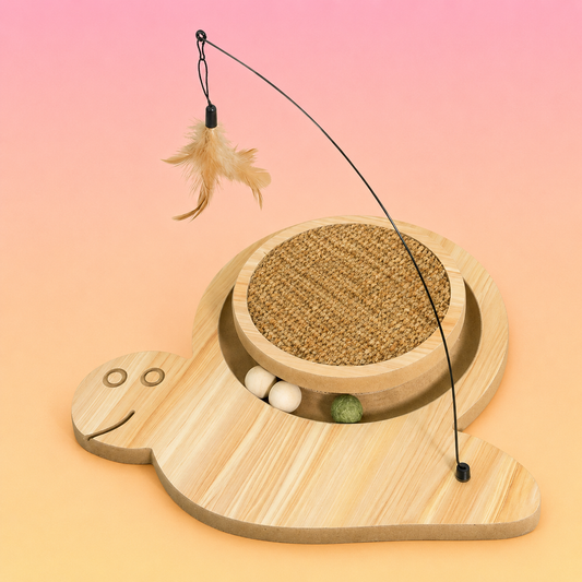 Juguete Rascador Caracol para Gato