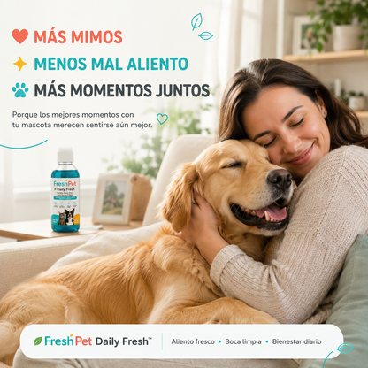 🌿 FreshPet Daily Fresh™  Cuidado Bucal Diario para Perros y Gatos