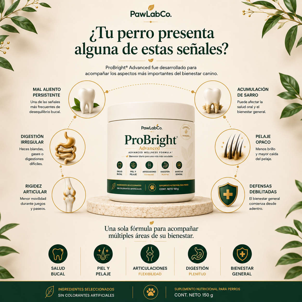 PawLabCo® ProBright Formula para el Bienestar Canino