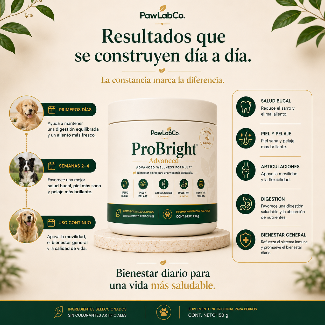 PawLabCo® ProBright Formula para el Bienestar Canino